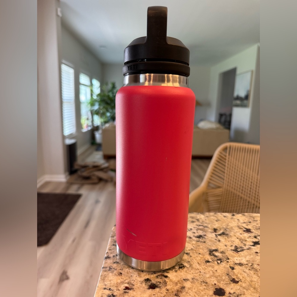 YETI Rambler Bimini Pink 36oz- Leakproof, Stainless Steel with Chug Cap